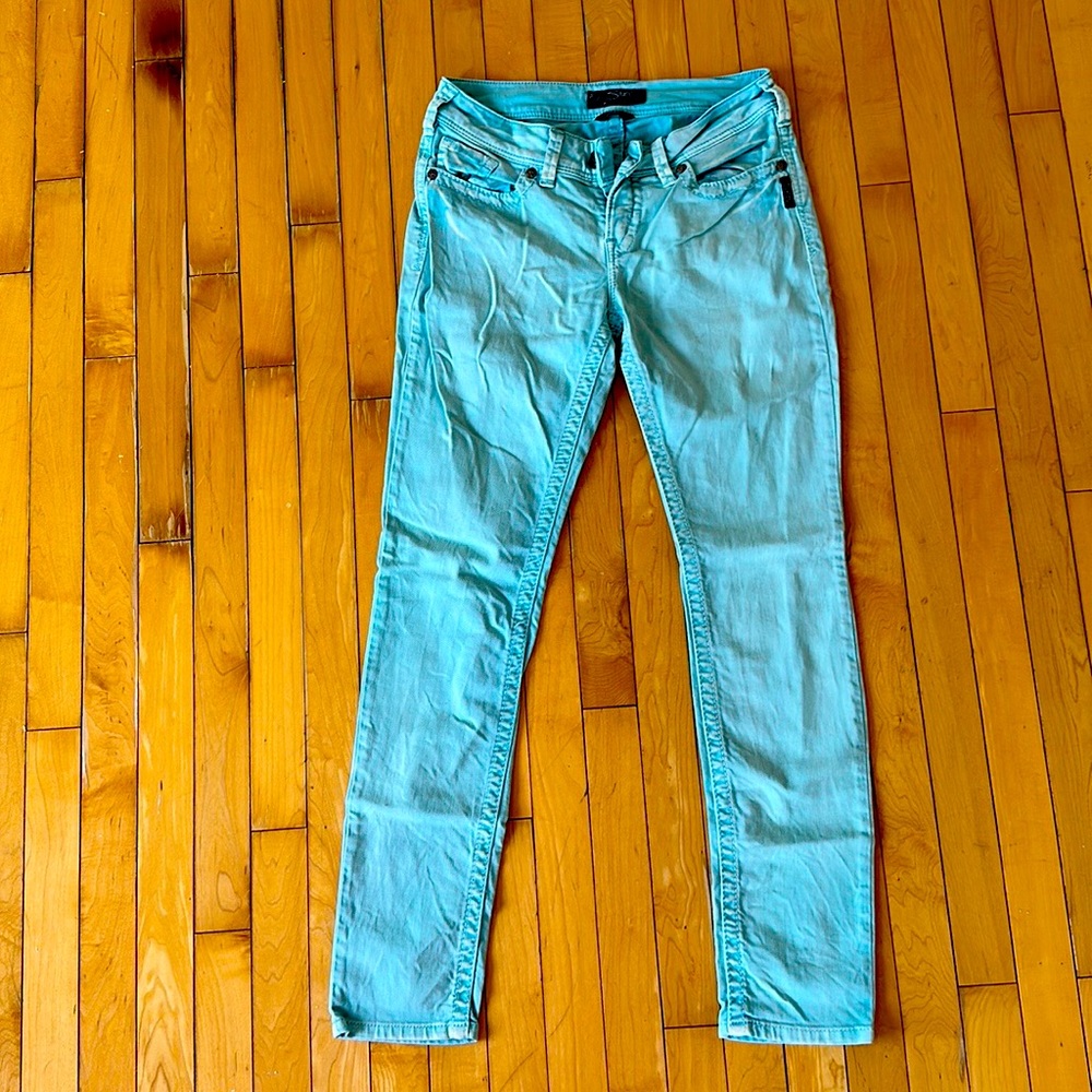 Aqua Silver  Skinny Jeans